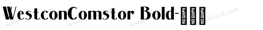 WestconComstor Bold字体转换